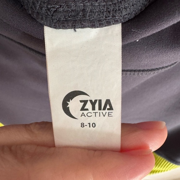 Zyia Active Parallel Luxe Neon Yellow Leggings - Picture 6 of 7